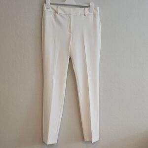 Ann Taylor Factory Cream Straight Leg Dress Pants